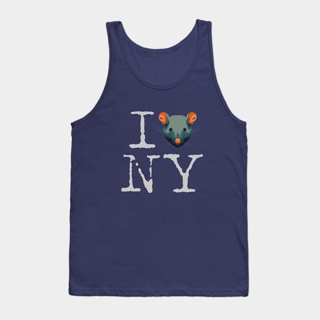 I Rat NY Tank Top by WickedAngel